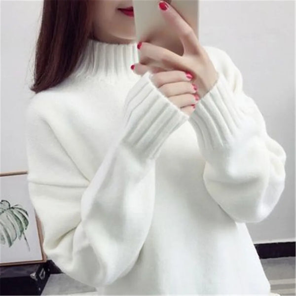 Sweater Women 2024 Autumn Winter Pullover Jumper Pull Femme Streetwear Casual Knitted Sweater PZ3455