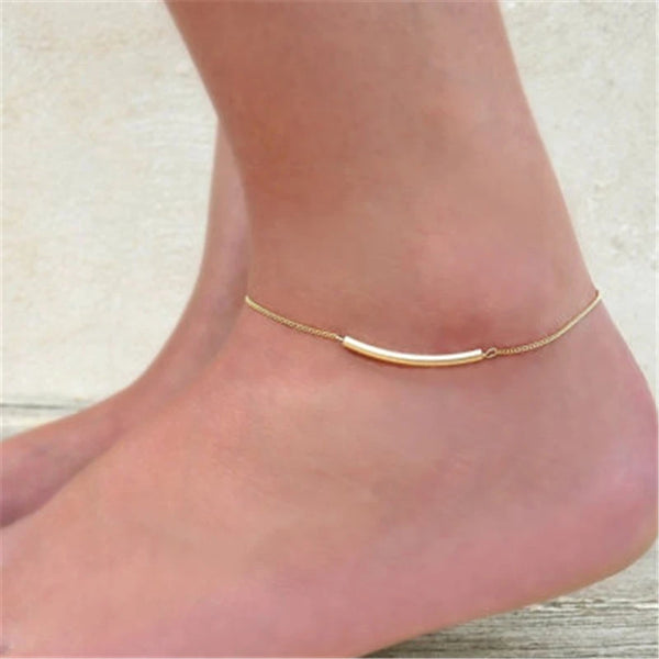 Summer Heart Anklet Fashion Multilayer Foot  2021 Leaf Ankle For Women Bracelet Beach Accessories New