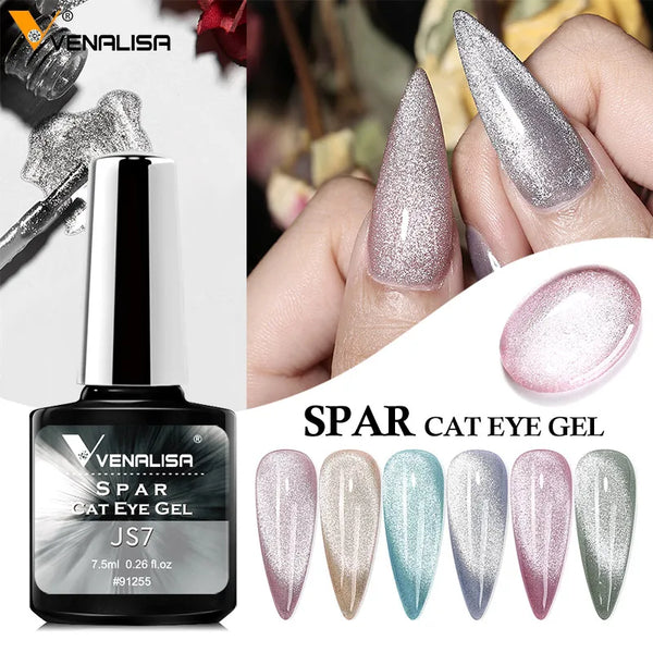 VENALISA 7.5ML 9D Cat Eye Hybrid Varnishes Gel SPAR Cat Eye Gel Nail Polish Set For Manicure Chameleon Jelly Color Gel UV Base