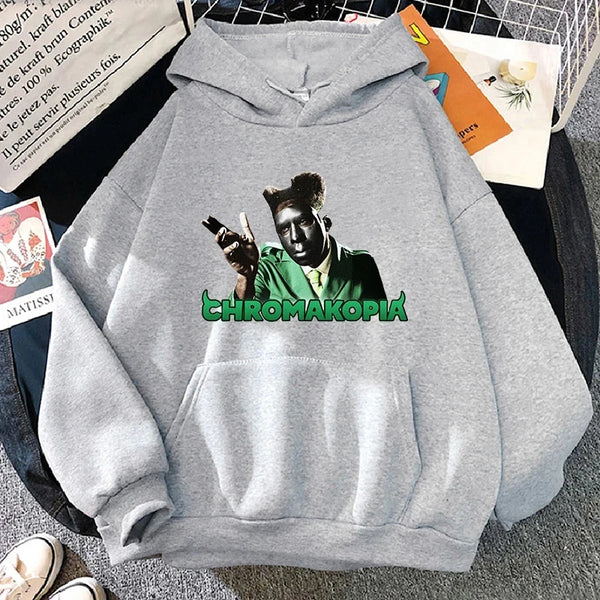 Chromakopia Printed Hoodies Tyler The Creator Graphic Sweatshirt New Album Women Men Clothing Trendy Men Essential Pullover Tops