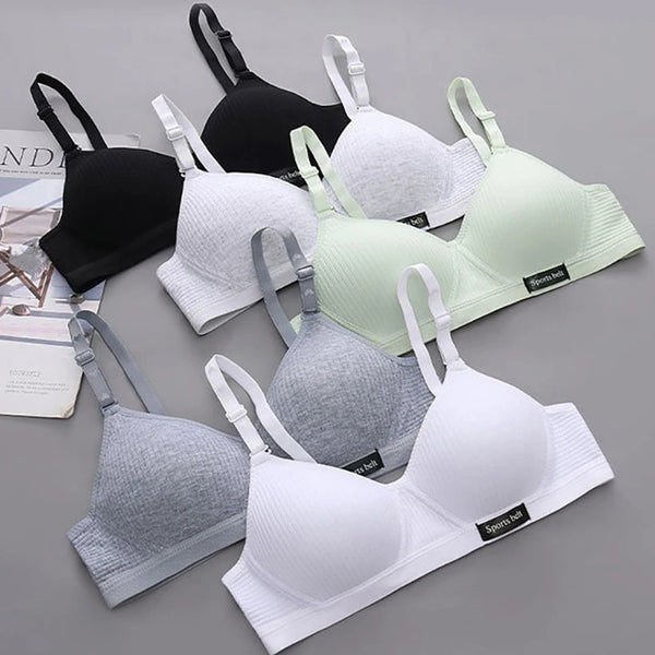 Cotton Sport Underwear for Teens Seamless Girl No Underwire Training Bra Soft Skin-Friendly School Girl Small Size Bra Clothing