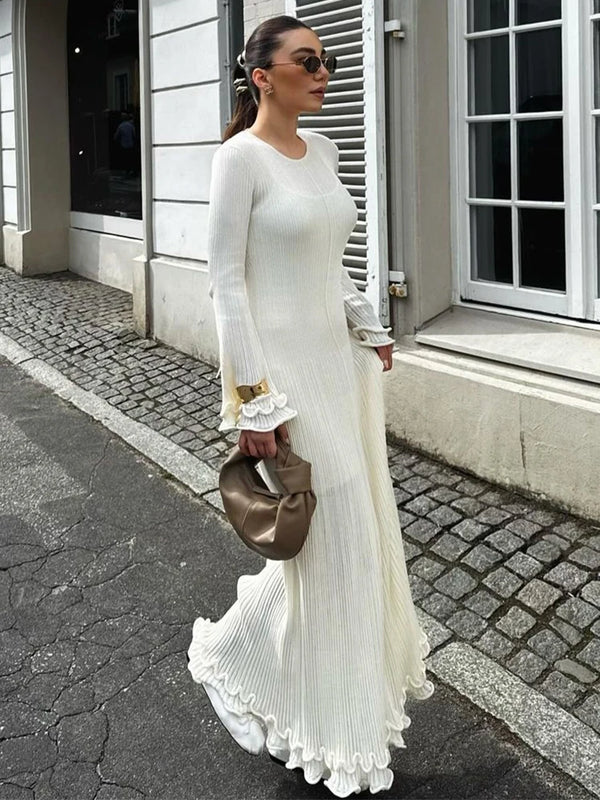 Women Long Dress White