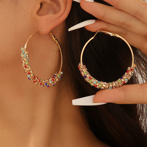 Earrings Fashion Female Gold Color Wedding Jewelry For Women