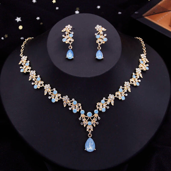Earrings and Necklace Set for Women Bridal Jewelry