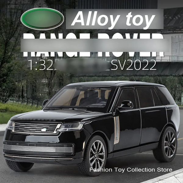 1: 32 Range rover sv2022 Alloy Car Model High Simulation Diecasts Toy With Sound and Light Pull Back Vehicles Decoration Toys