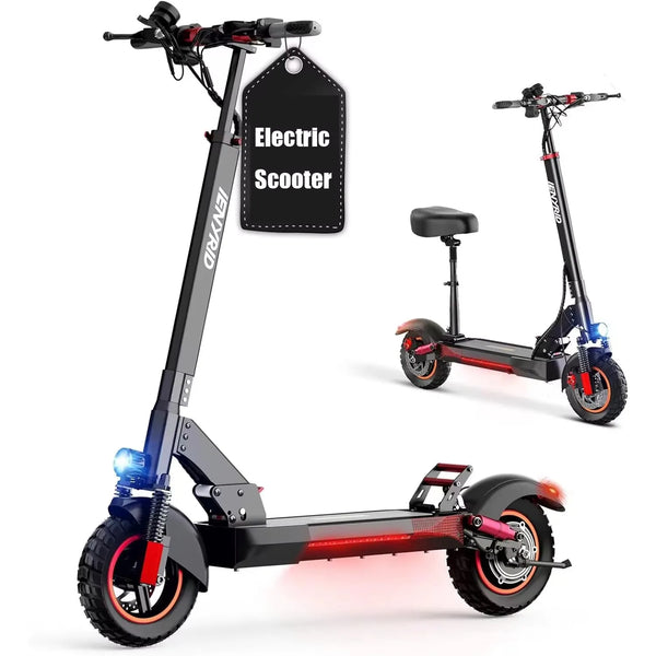 High-Performance Adult Electric Scooter 600W Motor, 10Ah Battery, 31-Mile Range, and 28MPH Top Speed with Comfortable Seat