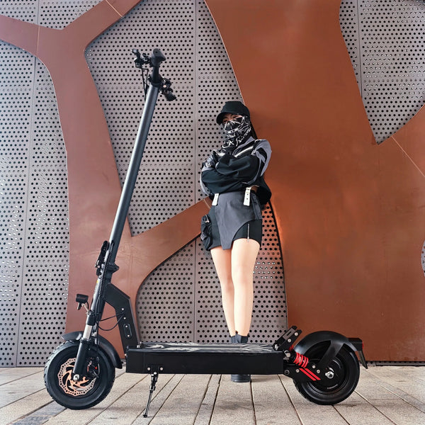 DriveTron EU warehouse 500W Long Range 30km/h 10inch Wheel IPX5 Foldable Electric Scooter with Double Suspension