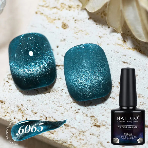 NAILCO Crystal Cat Eye Shining Meteor Gel Nail Polish 10ml UV Nail Art Semi Permanent Lakiery Hybrydowe Magnet SPAR Lacquer Soak