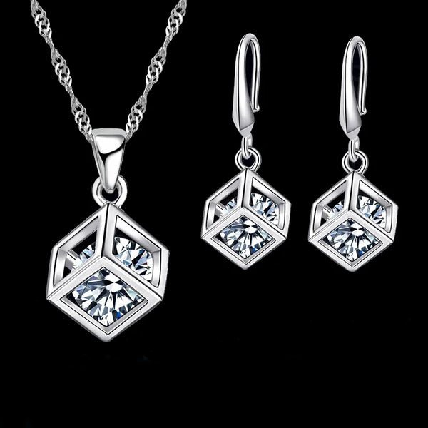 Necklaces Earrings Jewelry Sets Hot Sale Cubic Zircon Women Girls