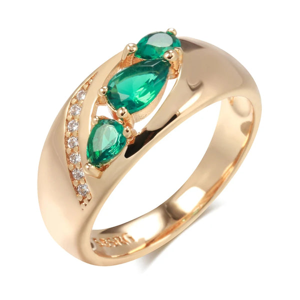 Rose Gold Ring For Women Bride Ring Vintage Wedding Jewelry Accessories