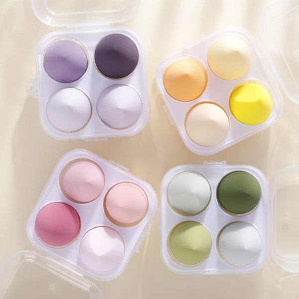 4/8-piece professional makeup sponge set - wet and dry - perfect for touch up and foundation make-up - including gift box!