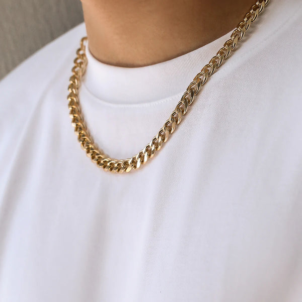 Necklace for Men Gold Color/Black Metal Jewelry Party Male DIY Gift