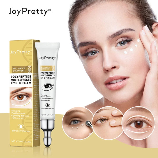 JoyPretty Peptide Anti Dark Circles Eye Cream Eye Bags Wrinkle Removal Lifting Fine Lines Serum Eye Skin Care Beauty Cosmetics