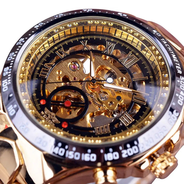 Winner Mechanical Sport Design Bezel Fashion Watch Mens Watches