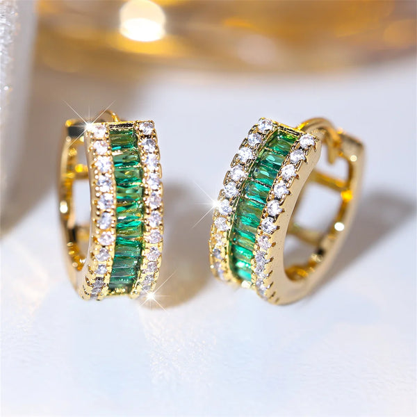 Earrings For Women Vintage Gold Color Wedding Jewelry Gift