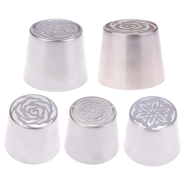 1Pc SL50 Stainless Steel Russian Icing Piping Nozzles DIY Pastry Cake Cream Decorating Tips Cupcake Baking Tools