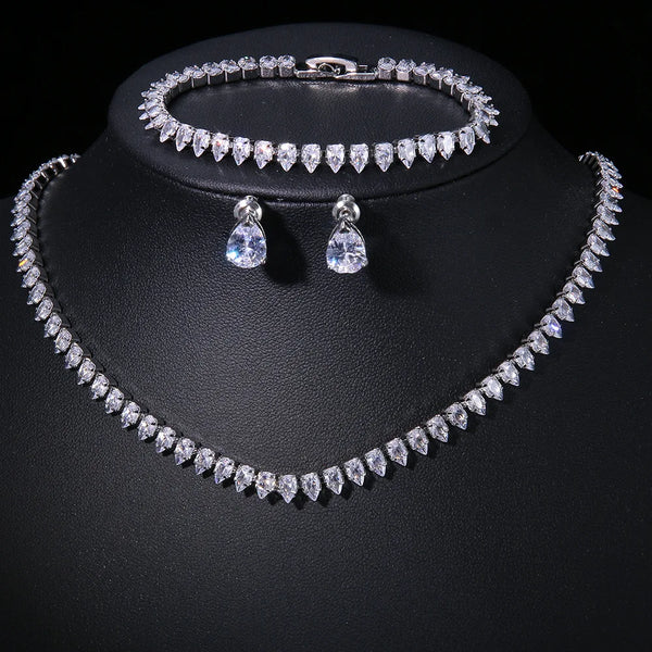 Necklace Earrings Party Jewelry Set for Women