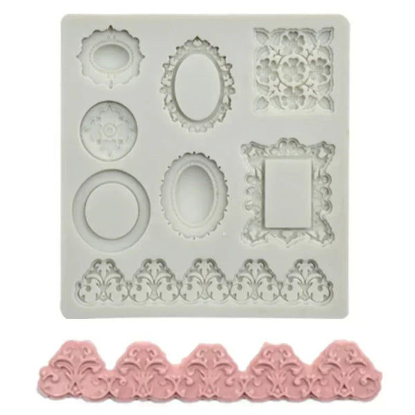 Diamond Frame Shaped Chocolate Cake Mould