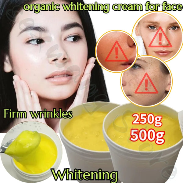 1KG organic brightening skin tone improvement dull cream face body eye turmeric anti-wrinkle women's skin care beauty cream