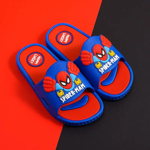 Children's Slippers Boys' Summer School Children's 2-9 years old Indoor Household Anti-skid Boys Sandals Red Blue Shoes