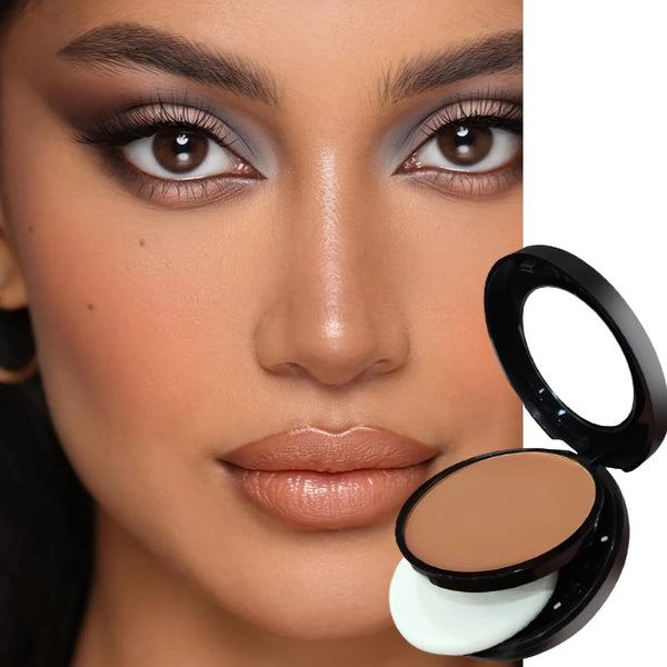 Full Coverage Long Lasting Makeup Face Powder Foundation Smoothing Pressed Breathable Natural Face Powder Mineral Foundations