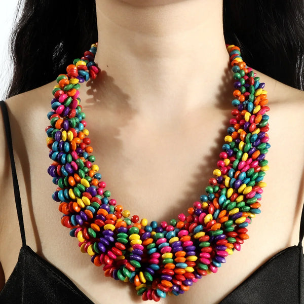 New Arrived Trendy African Style Necklaces For Women Summer Party Jewelry